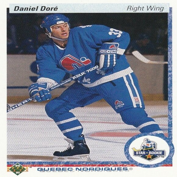 Daniel Dore - 1990 Upper Deck Star Rookie Hockey Card - Picture 1 of 2